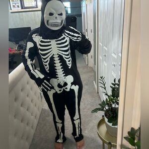 Adult X-Ray Skeleton Costume Glow in Dark